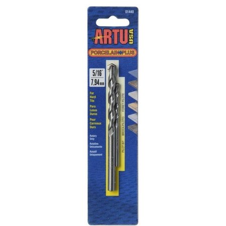 ARTU 0 Drill Bit, 516 in Dia, 412 in OAL, Flat Flute, 2Flute, 516 in Dia Shank, Straight Shank 1440